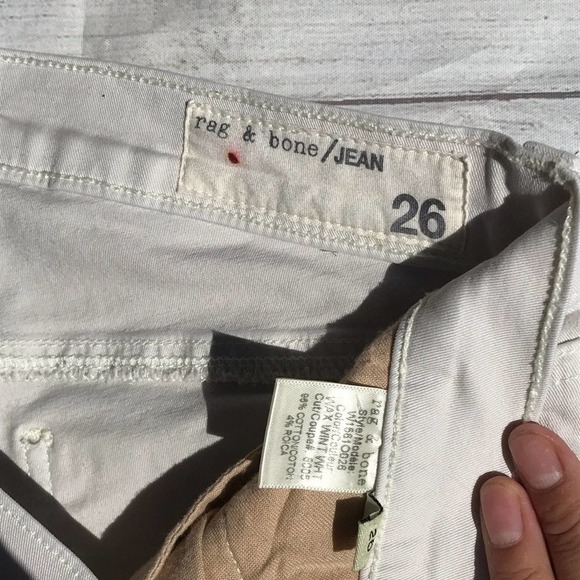 Rag & bone Ridley moto Jeans wax winter white - Picture 8 of 8